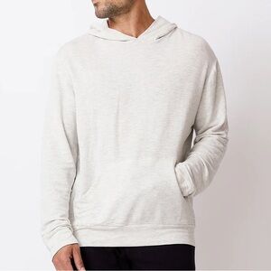 Monrow Faded Gray Supersoft Pullover Hoody in XL